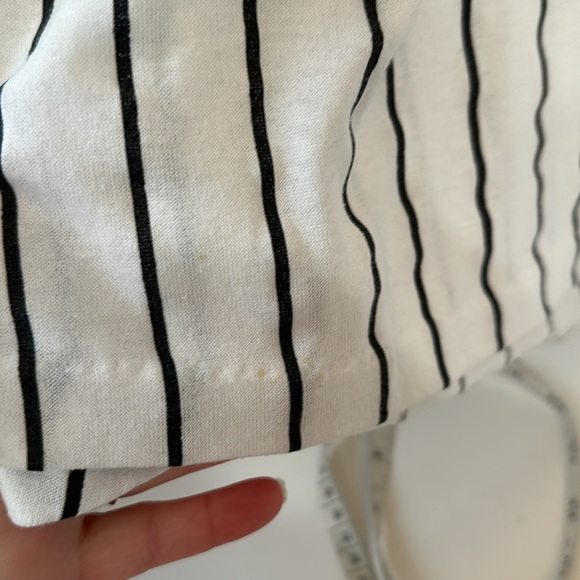 Vintage new additions maternity top striped baseball tee 94 baby size medium - Picture 6 of 6